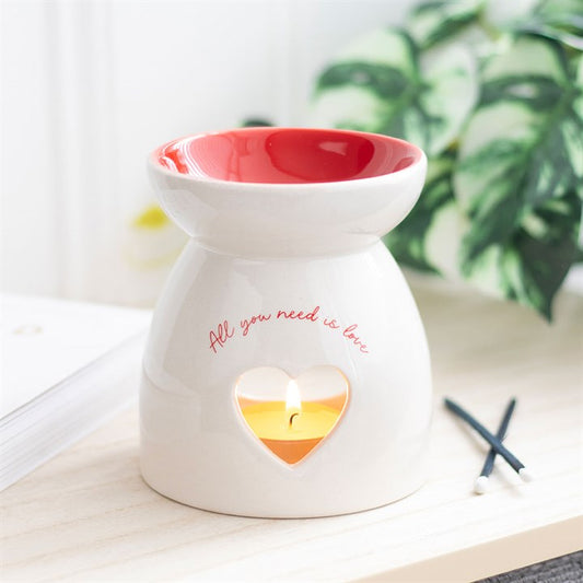 All You Need is Love Heart Oil Burner and Wax Warmer