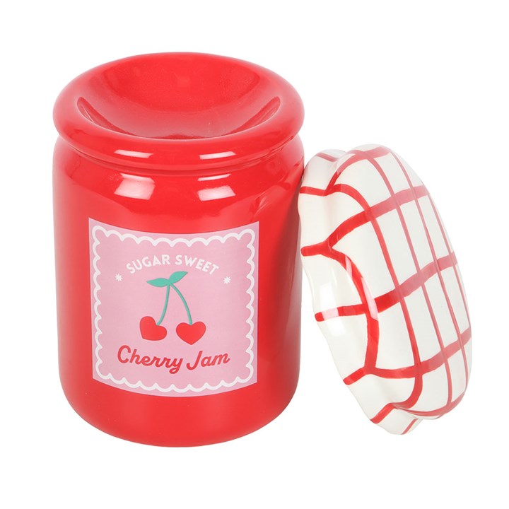 Cherry Jam Jar Oil Burner and Wax Warmer