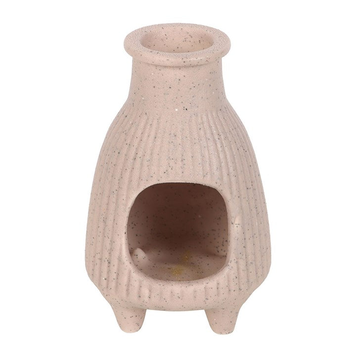 Greige Ribbed Palo Santo Burner