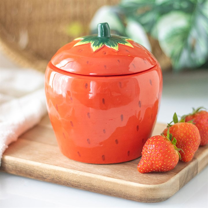 Strawberry Shaped Candle Jar