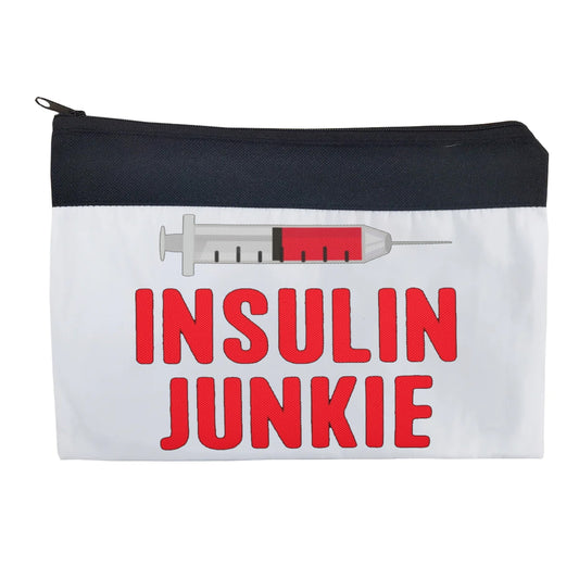 Personalised Diabetes  Travel Bag Pouch Insulin Junkie