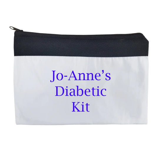 Personalised Diabetes  Travel Bag Pouch