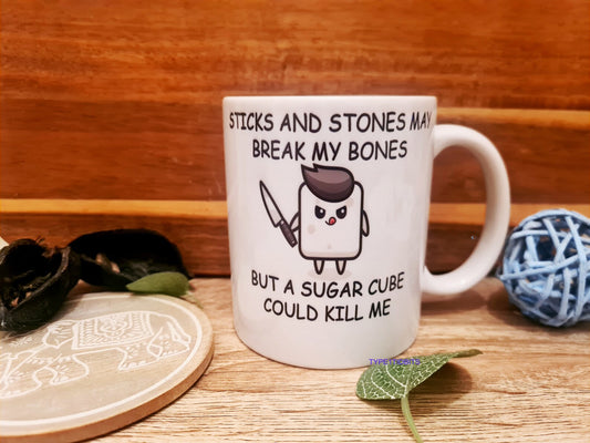 Sticks and Stones Diabetic Personalised Cup