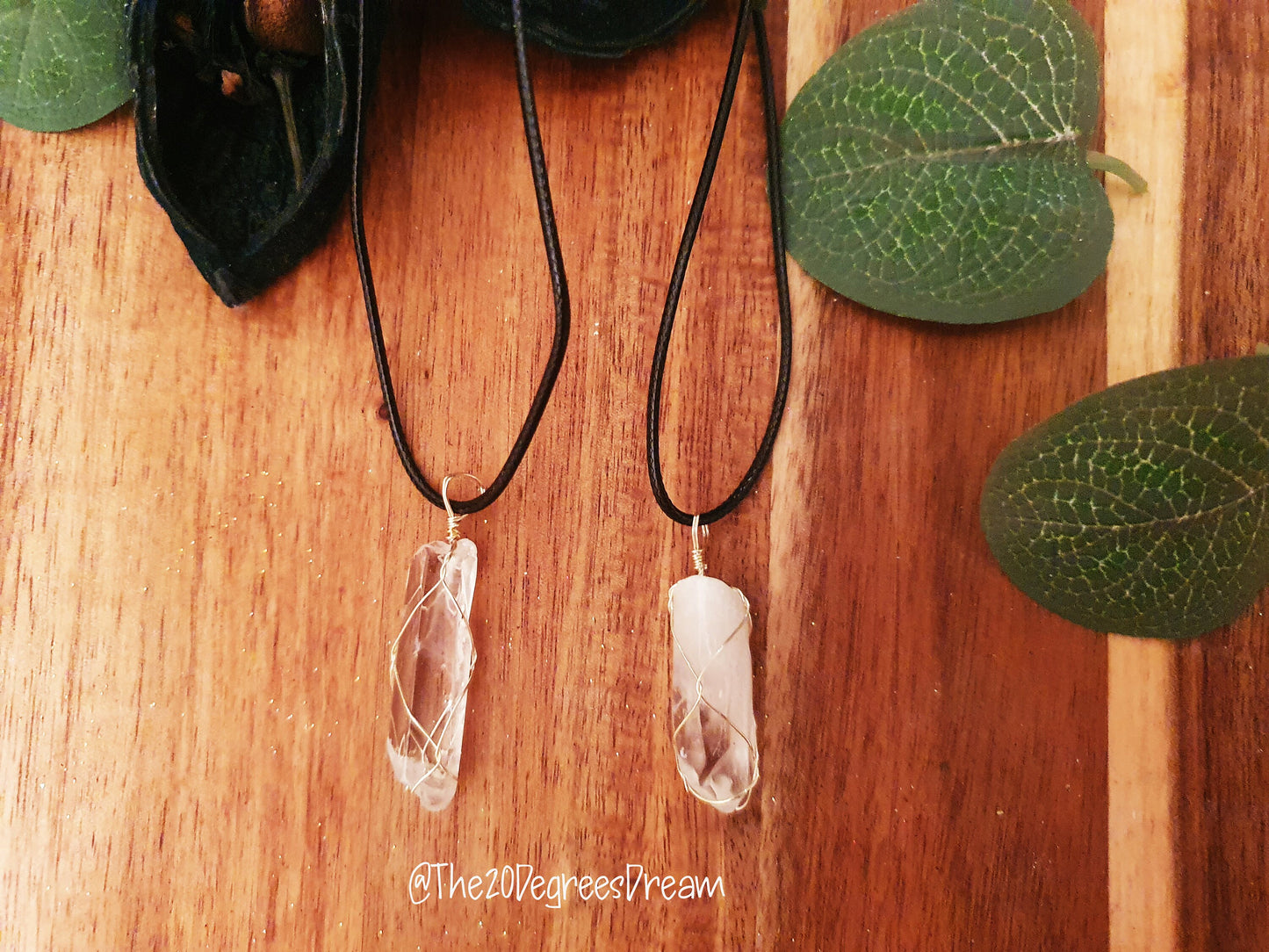 Clear Quartz Crystal Necklace Gift Healing Chakra Charm