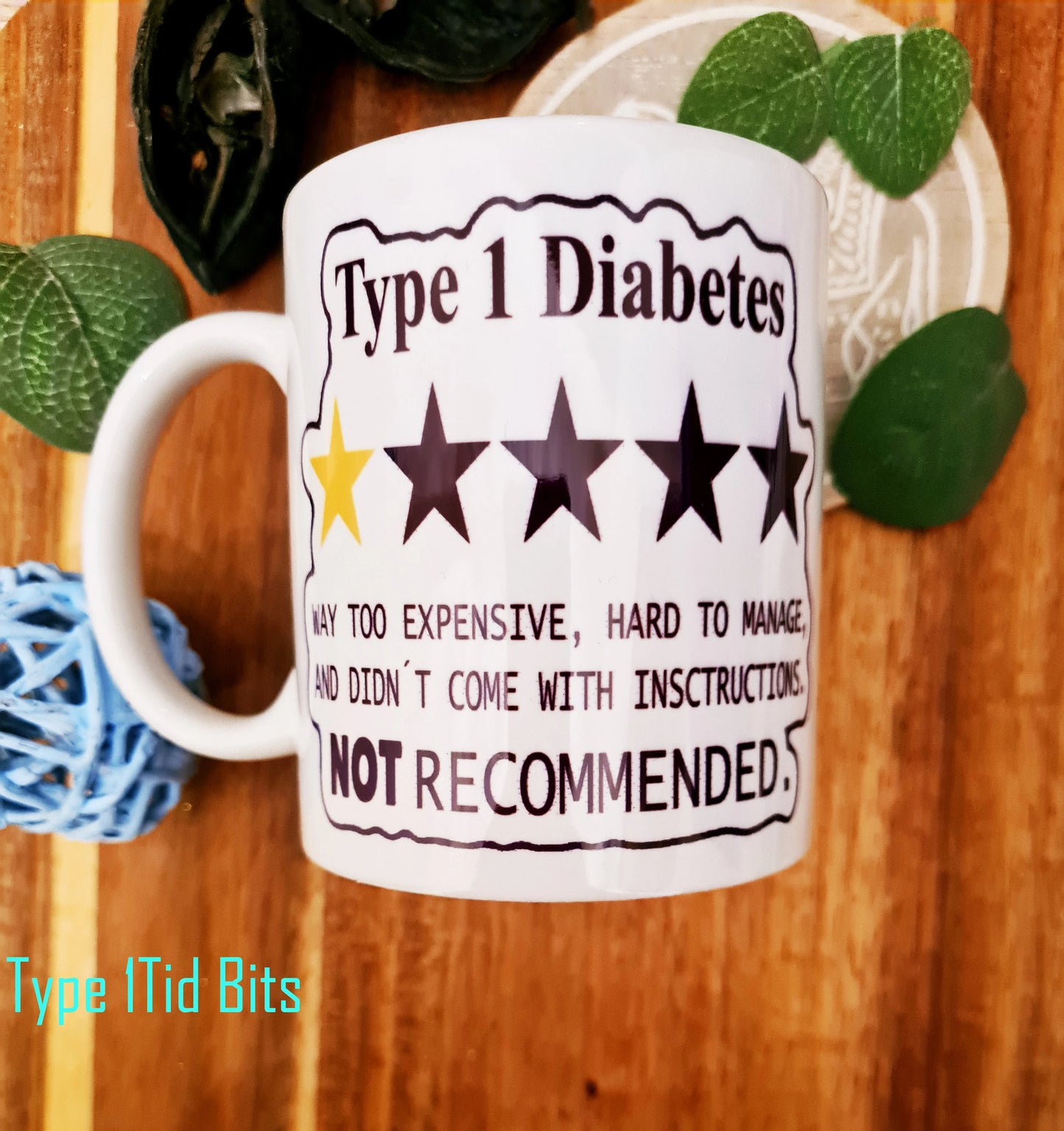 1 Star Diabetic Personalised Cup