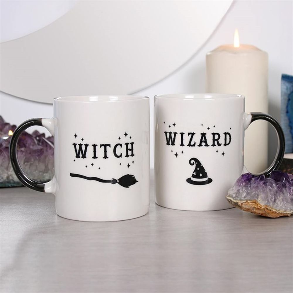 Witch and Wizard Mug Set