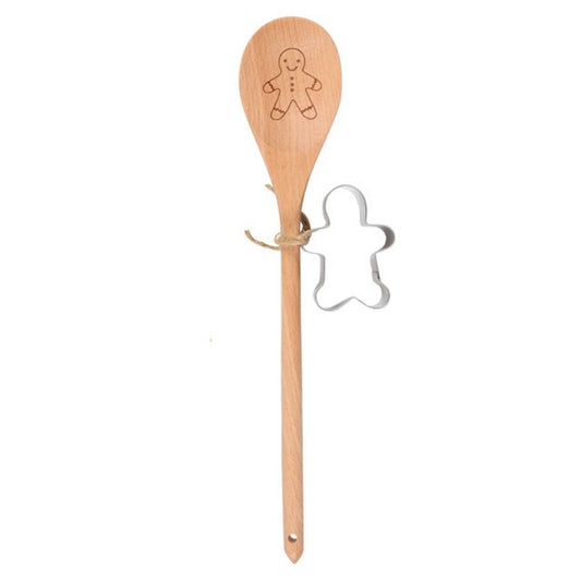 Gingerbread Wooden Spoon Baking Set