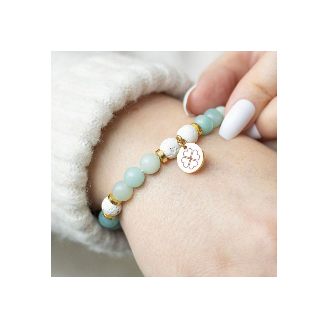 Abundance Amazonite Crystal Essential Oil Bracelet