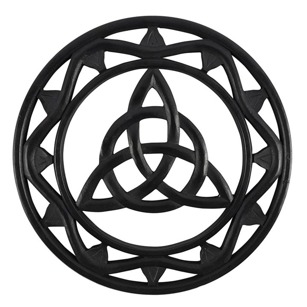 Black Wooden Triquetra Wall Art