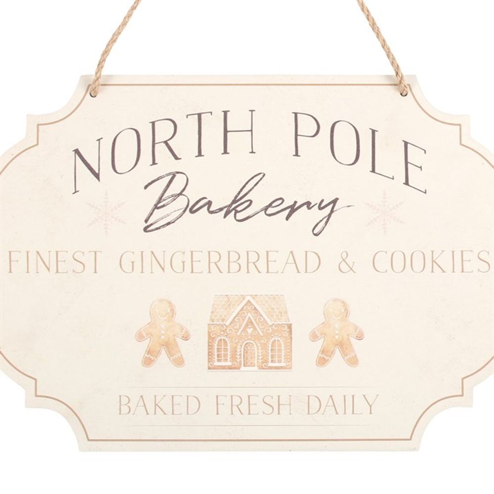 North Pole Bakery Hanging Sign