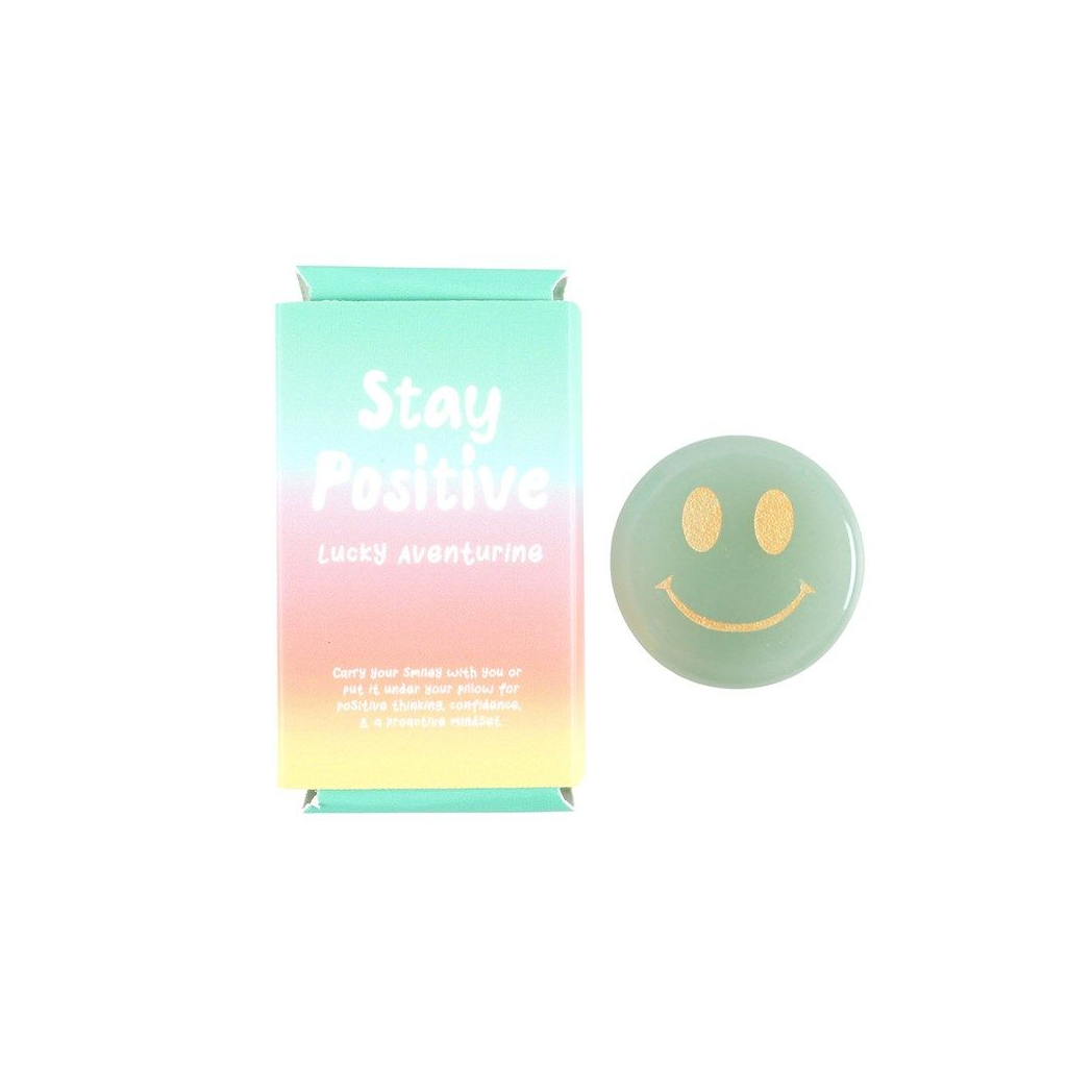 Stay Positive Aventurine Happy Face Crystal