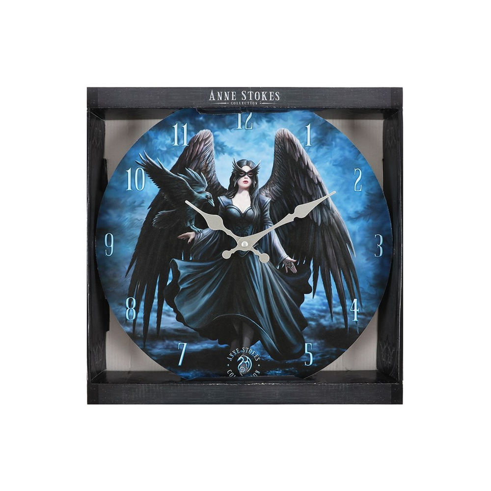 Raven Wall Clock by Anne Stokes