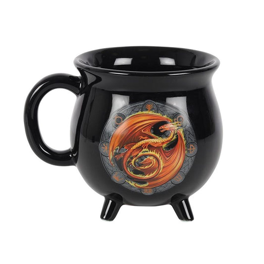 Beltane Colour Changing Cauldron Mug by Anne Stokes