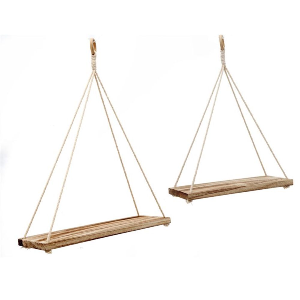 Set of 2 Hanging Wall Shelves