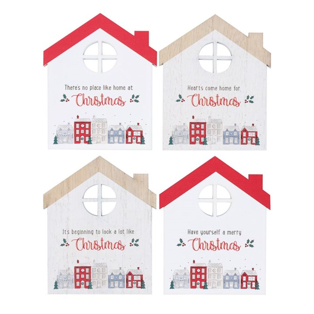 Christmas Village Coaster Set