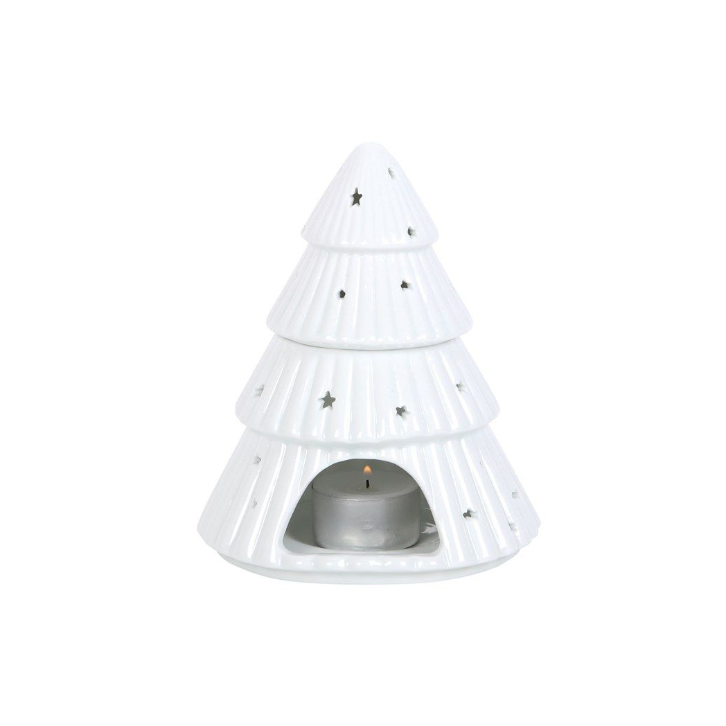 White Christmas Tree Oil Burner