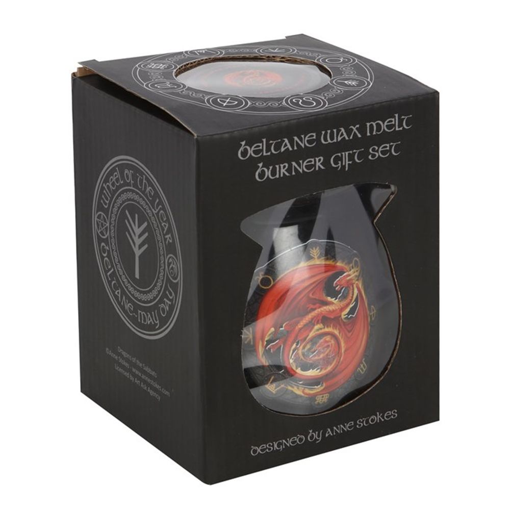 Beltane Wax Melt Burner Gift Set by Anne Stokes