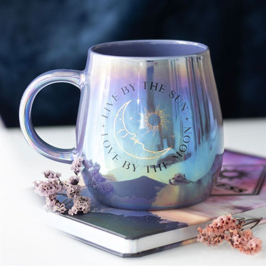 Live by the Sun Love by the Moon Iridescent Mug