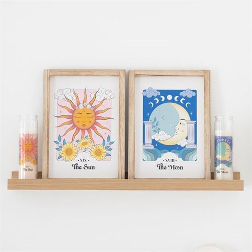 The Moon Celestial Framed Wall Print