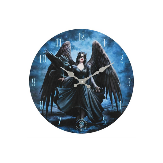 Raven Wall Clock by Anne Stokes