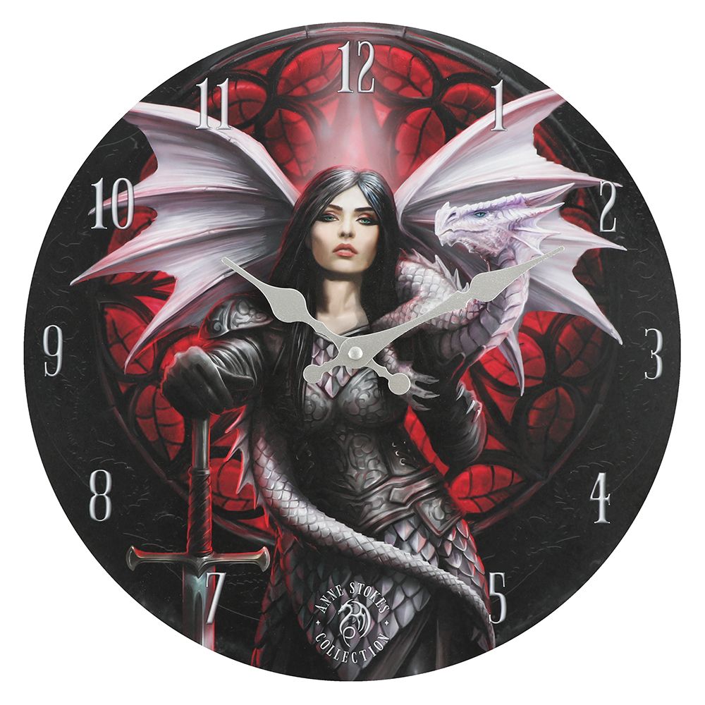 Valour Wall Clock by Anne Stokes