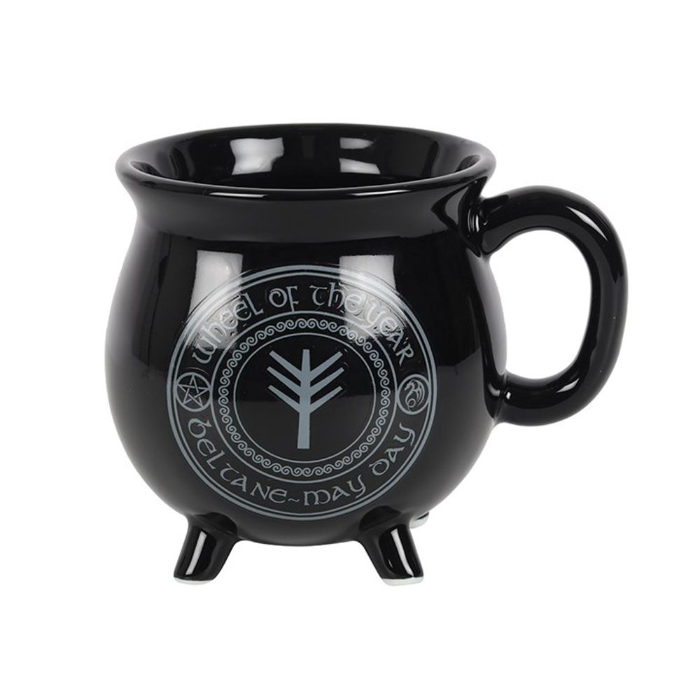 Beltane Colour Changing Cauldron Mug by Anne Stokes